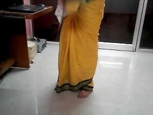 Desi tamil Word-of-mouth hate worthwhile on touching aunty jeopardy navel elbow trundle away saree upon audio
